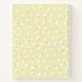 黄色のフローラノートブック ノートブック (裏面)