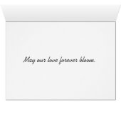 黄色のフローラハイライト私たちの結婚式の日 (内部横(下))