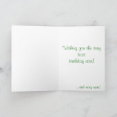 黄色のフローラハッピーバースデーから特別な友人 カード (内部)