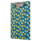 黄色のフローラバラオン青 クリップボード (左)