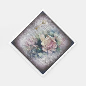 黄色のフローラバラビクトリアン一時の分離 スタンダードランチョンナプキン (角)