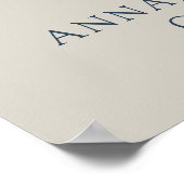 黄色のフローラフォトコラージュ葬儀へようこそ ポスター (角)