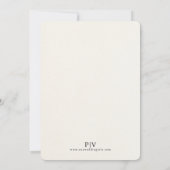 黄色のフローラフレーム結婚式招待状 招待状 (裏面)