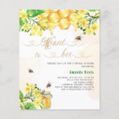 黄色のフローラ予算ブライダルシャワー (正面)