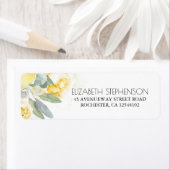 黄色のフローラ水色ラベル ラベル (インサイチュ)