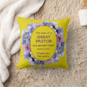 黄色のフローラ牧師の評価 クッション (ブランケット)