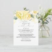 黄色のフローラ結婚の情報エンクロージャカード エンクロージャーカード (スタンド正面)