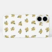 黄色のフローラ電話ケース Case-Mate iPhoneケース (裏面 (横))