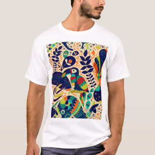 黄色のフローラ:明るい熱帯壁紙 Tシャツ