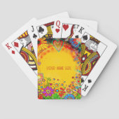 "黄色のフローラ"遊インスピレーションのカード トランプ (裏面)