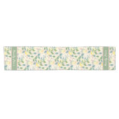 黄色のブデガー模様 ショートテーブルランナー (横)