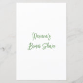 黄色のブライダルシャワーゲーム彼は彼女が言った (裏面)