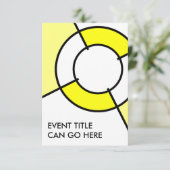 黄色のブルズアイ 招待状 (スタンド正面)