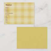 黄色のプライド-チュビー 名刺 (正面/裏面)