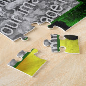 黄色のプリムローズの花あなたの写真を追加 ジグソーパズル (側面)