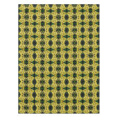 黄色のプリムローズ春の花抽象芸術パターン テーブルクロス (正面)