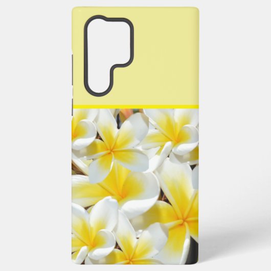 黄色のプルメリアの花束, SAMSUNG GALAXYケース (裏面)