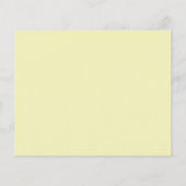 黄色のプルメリア予算の日付の結婚式カードを保存 チラシ (裏面)