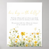 黄色のベビーで開花ワイルドフラワーベリーサイズゲーム ポスター (正面)