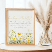 黄色のベビーで開花ワイルドフラワーベリーサイズゲーム ポスター