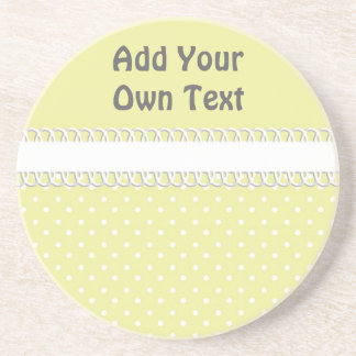 黄色のベビーシャワー コースター
