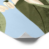 黄色のベルガモットの果実と絶妙なパターン、it ポスター (角)