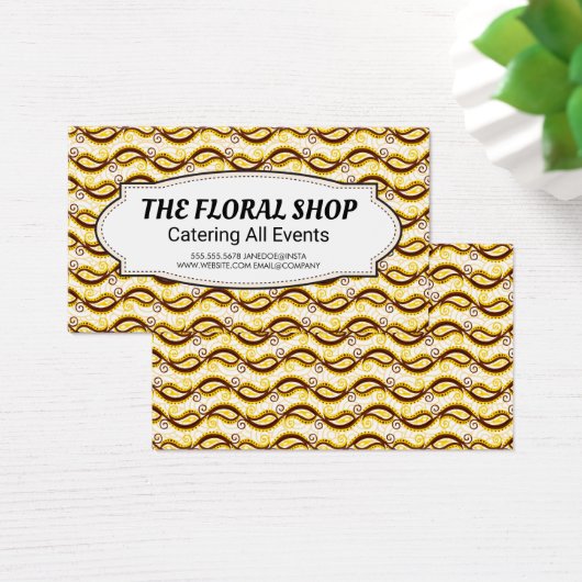 黄色のペイズリーパターン (デスク)