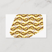 黄色のペイズリーパターン 名刺 (裏面)