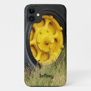 黄色のホイパーソナライズされたール名 iPhone 11 ケース