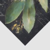 黄色のボトルブラシの花の切り離し 薄葉紙 (詳細)