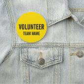 黄色のボランティアバッカスタムジ（チーム名） 名札 (インサイチュ)