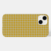 黄色のボールパターン Case-Mate iPhoneケース (裏面 (横))