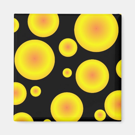 黄色のボール マグネット (正面)