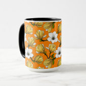 黄色のマグノリアの庭 マグカップ (正面左)