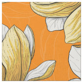 黄色のマグノリア庭園 ファブリック (クローズアップ)