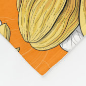 黄色のマグノリア庭園 フリースブランケット (角)