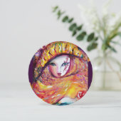 黄色のマスク , マルディ・グラ パーティー 赤,紫,紫 招待状 (スタンド正面)