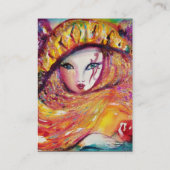 黄色のマスク，赤ルビー 名刺 (裏面)