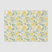 黄色のマリゴールドの花 ブライダルシャワー 薄葉紙 (正面)