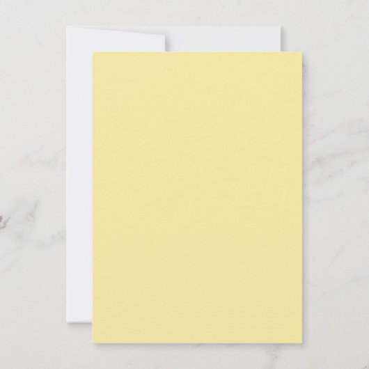 黄色のマルティーニの赤ちゃんシャワーの途中のチニの人 サンキューカード (裏面)