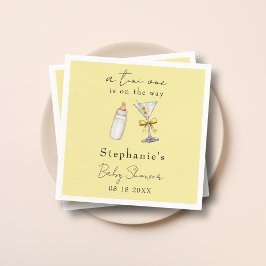 黄色のマルティーニの赤ちゃんシャワーの途中のチニの人 スタンダードカクテルナプキン