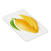 黄色のマンゴーをカット マグネット (右側)