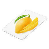 黄色のマンゴーをカット マグネット (左側)