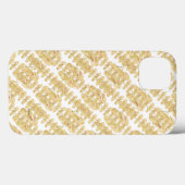 黄色のミニフロップパターン Case-Mate iPhoneケース (裏面 (横))