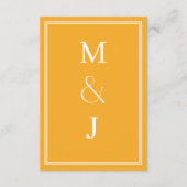 黄色のモダンミニマリズム・エンクロージャ・カード エンクロージャーカード (裏面)