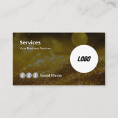 黄色のモダンロゴスキャン可能なQRコード 名刺 (裏面)