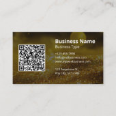 黄色のモダンロゴスキャン可能なQRコード 名刺 (正面)