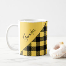 黄色のモダン格子状チェックパターン名