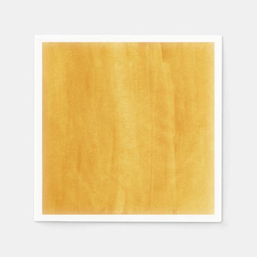 黄色のモダン水絵を描動揺して色 スタンダードカクテルナプキン (正面)
