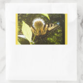 黄色のモナークステッカー 長方形シール (バッグ)